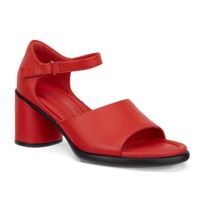 Red ECCO Sculpted Sandal LX 55 Scarlet