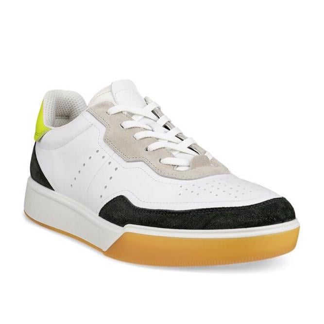 White ECCO Street Court M Peat