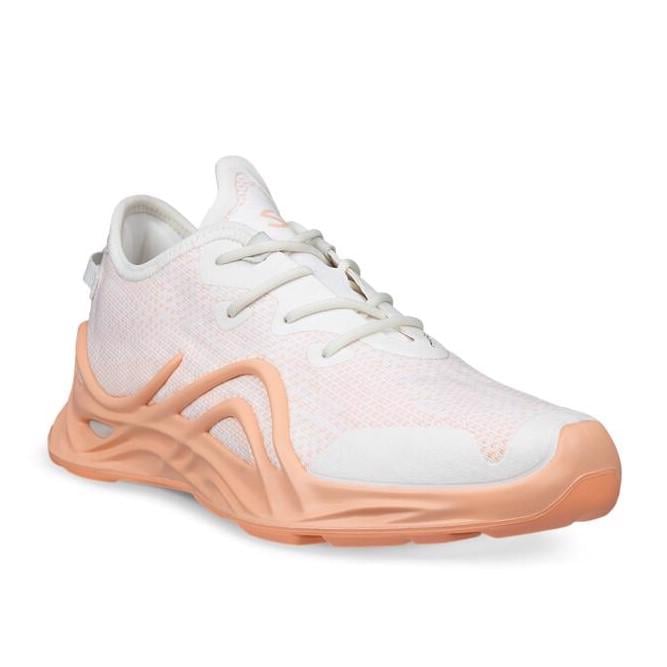 White ECCO Biom Infinite W Peach Nectar
