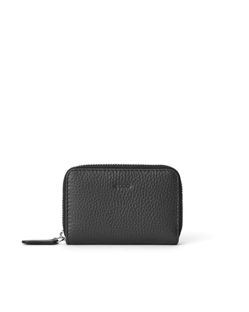 BLACK ECCO Essential Zipped Purse