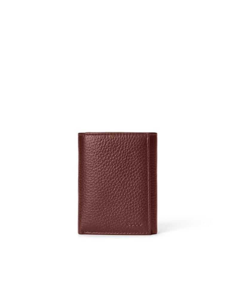 Brown ECCO Essential Tri Fold Wallet