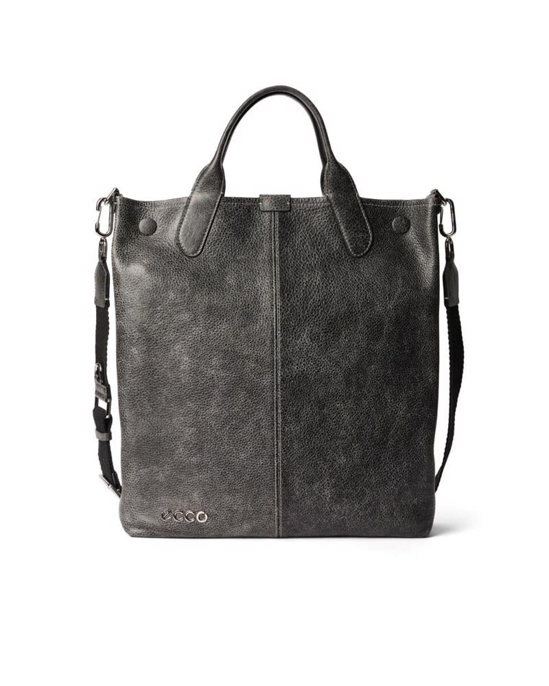 BLACK ECCO Tote Soft NS Ragnar Leather