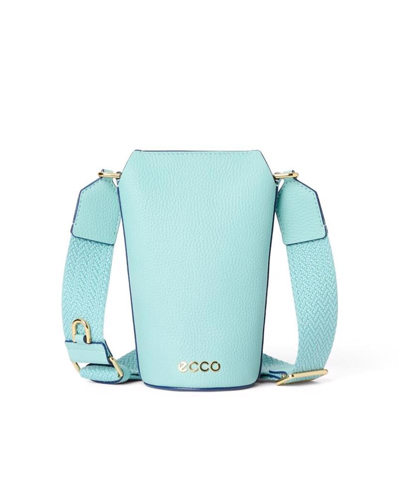 ازرق ECCO Pot Bag Soft Pebbled Leather