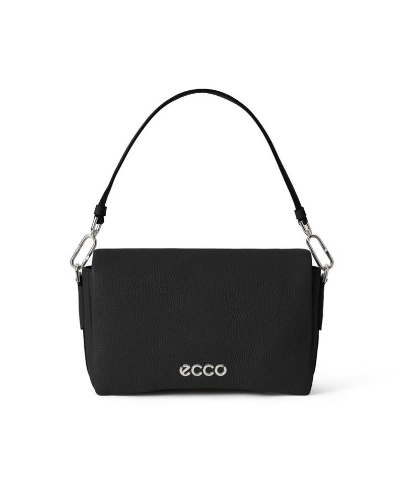 BLACK ECCO Pinch Bag L Soft Pebbled Bag